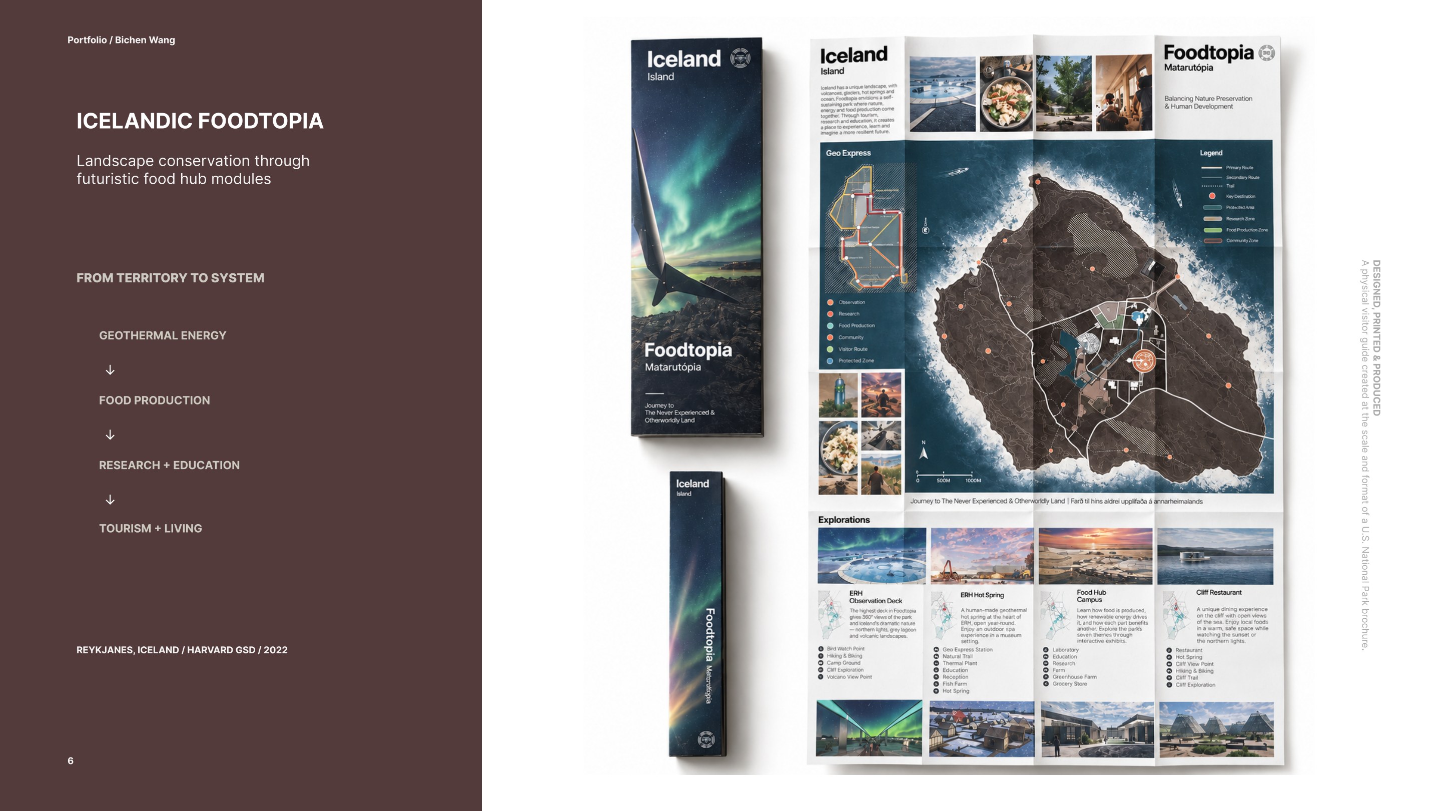 The project as a printed travel guide