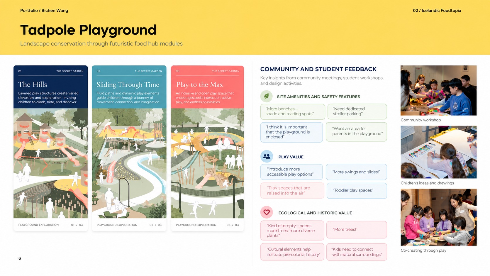 Tadpole Playground design and engagement study
